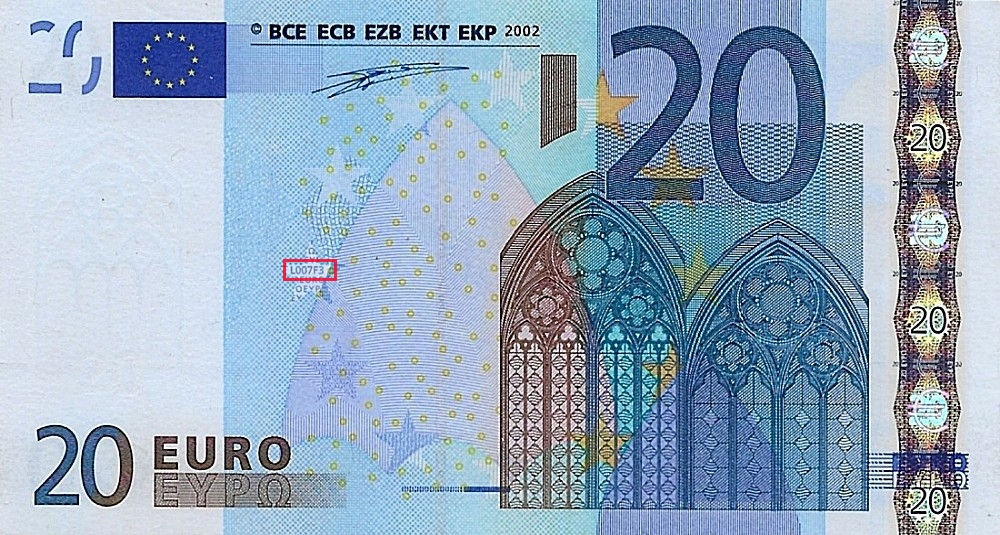 Billet de 20 € 2002 France