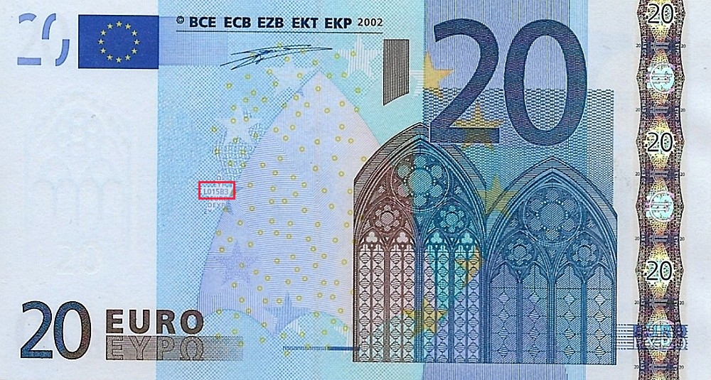 Billet de 20 € 2002 France
