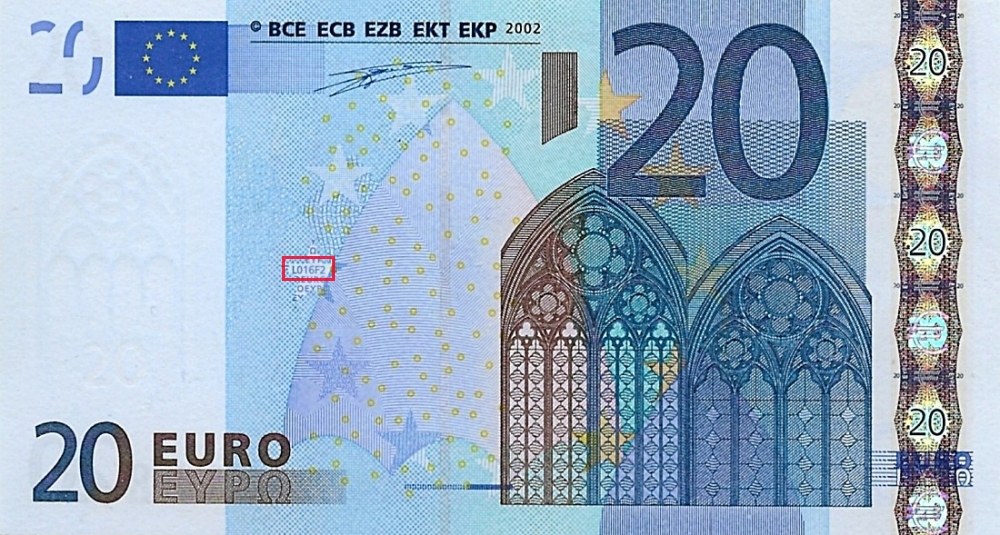 Billet de 20 € 2002 France
