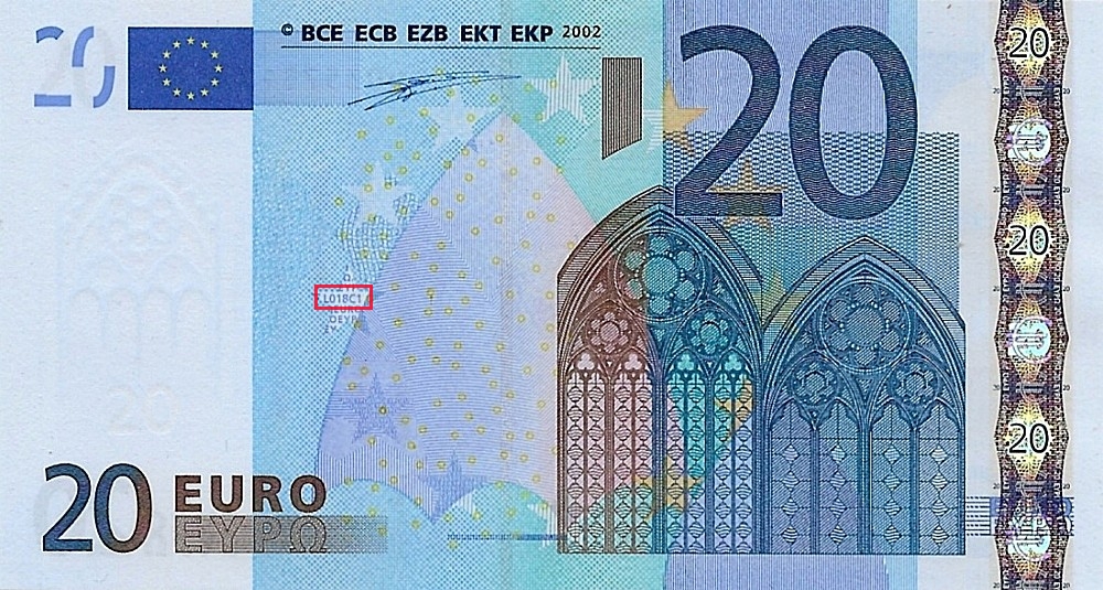 Billet de 20 € 2002 France