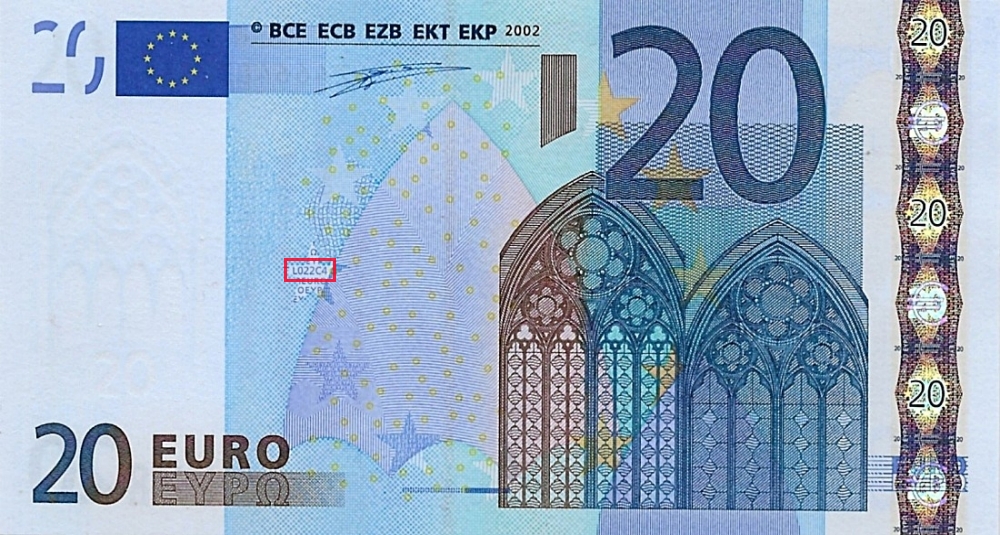 Billet de 20 € 2002 France