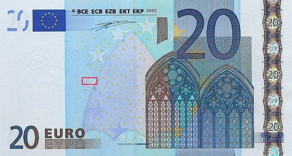 Billet de 20 € 2002 France