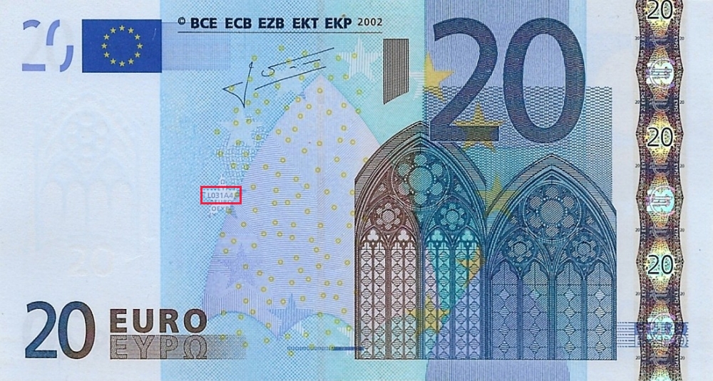 Billet de 20 € 2002 France