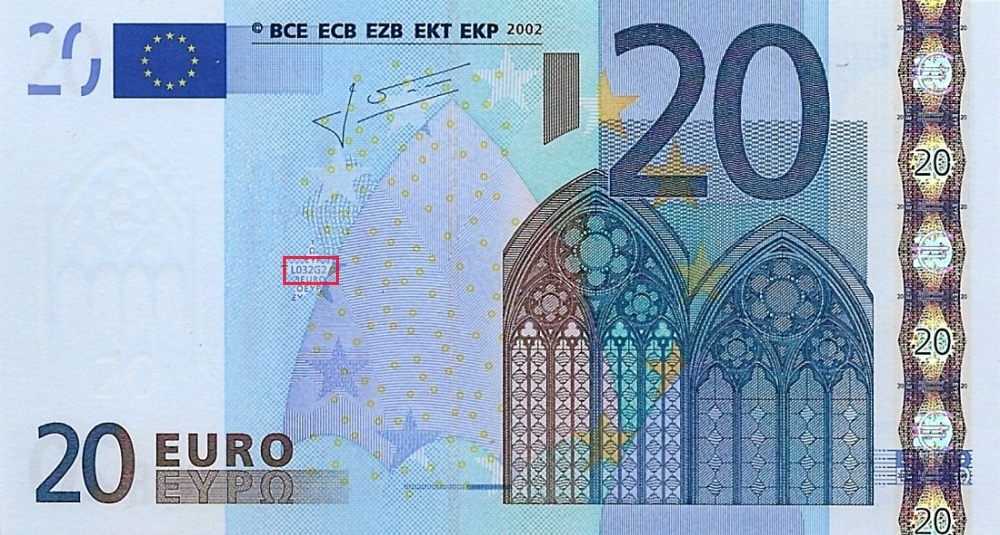 Billet de 20 € 2002 France