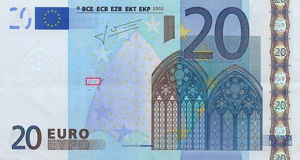 Billet de 20 € 2002 France