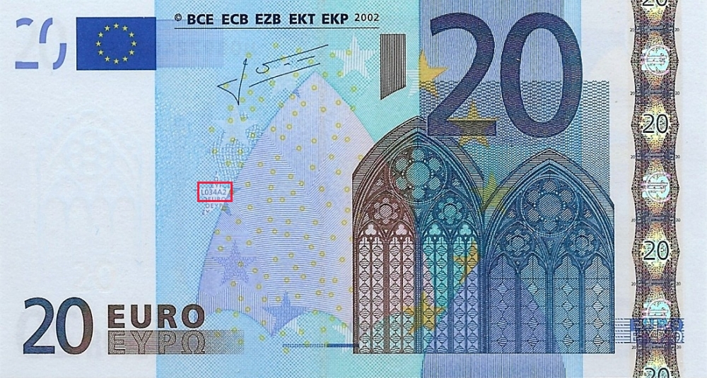 Billet de 20 € 2002 France