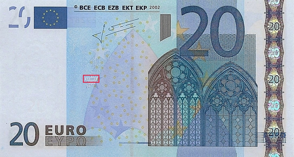 Billet de 20 € 2002 France