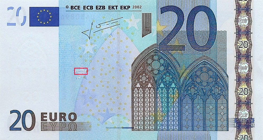 Billet de 20 € 2002 France