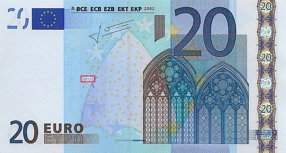 Billet de 20 € 2002 France