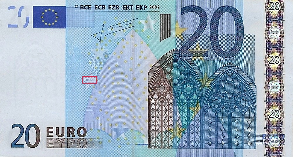 Billet de 20 € 2002 France