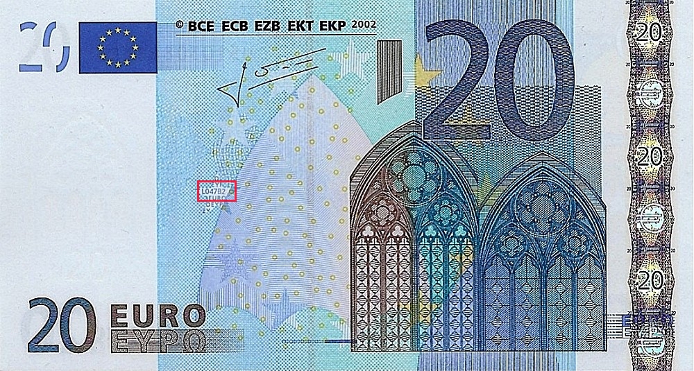 Billet de 20 € 2002 France
