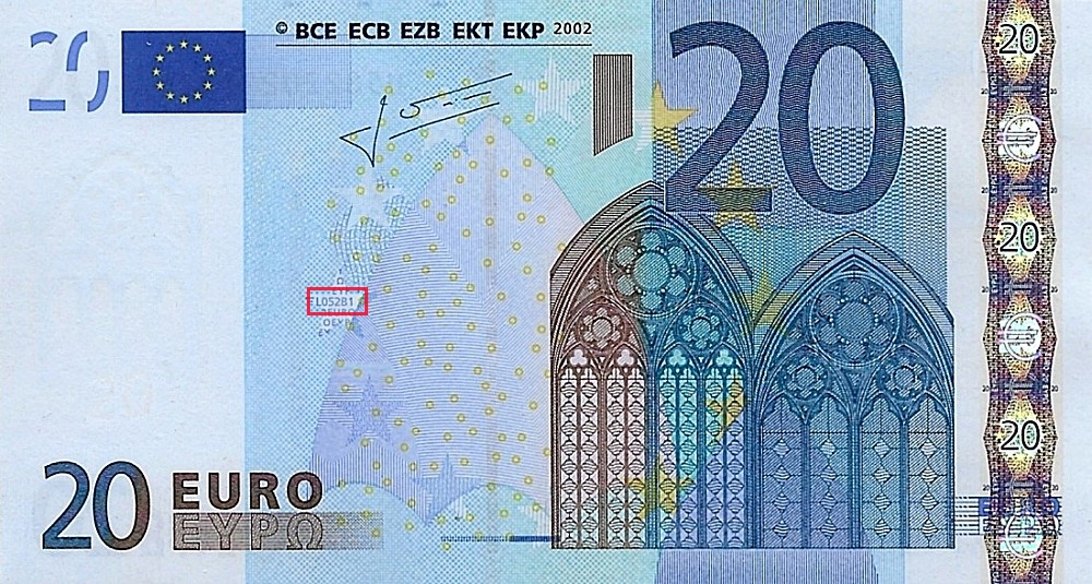 Billet de 20 € 2002 France