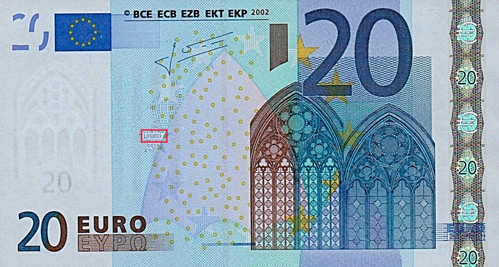 Billet de 20 € 2002 France