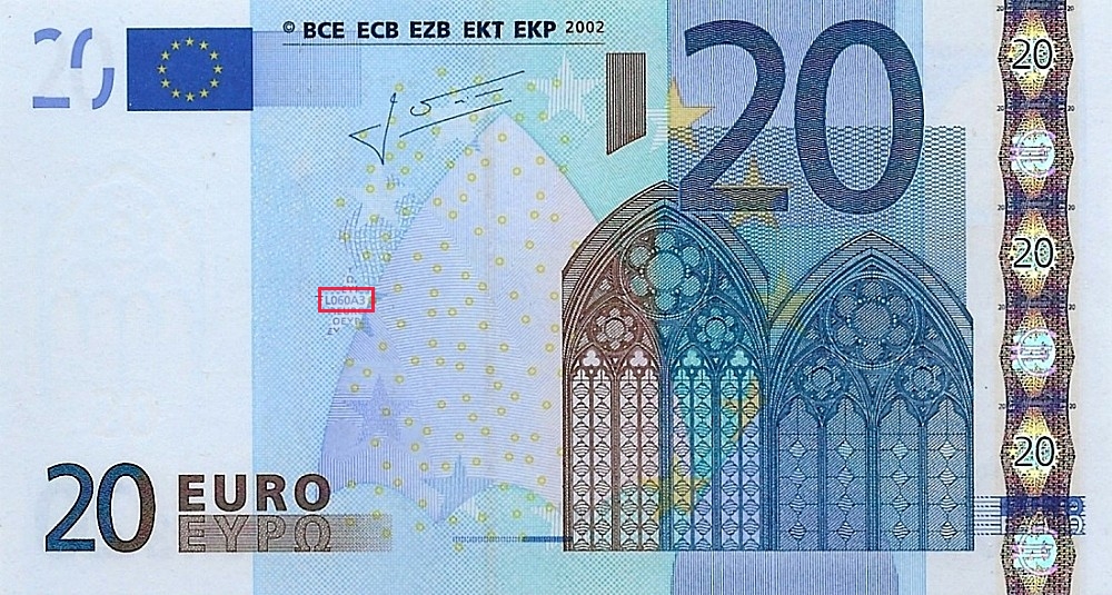 Billet de 20 € 2002 France