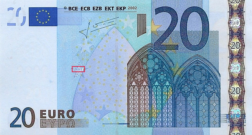 Billet de 20 € 2002 France
