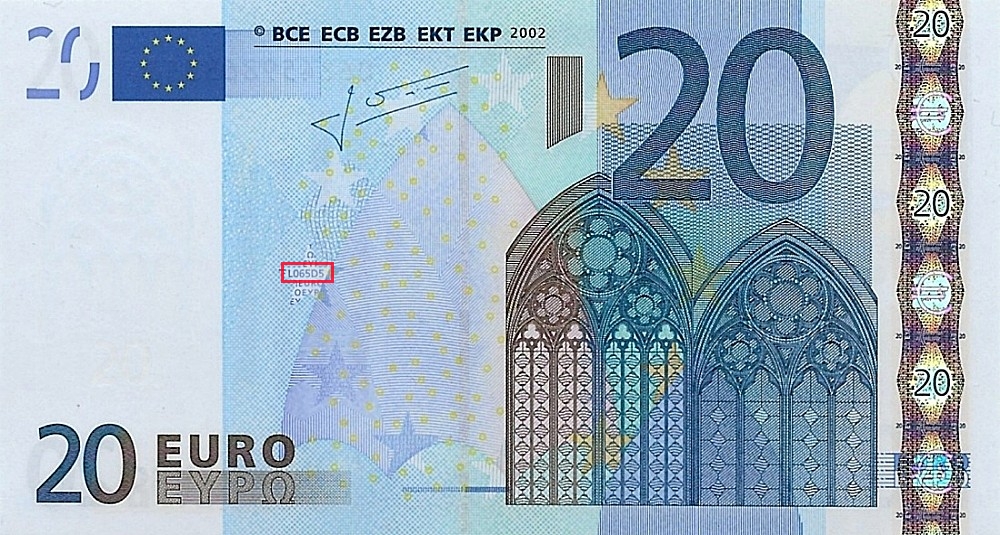 Billet de 20 € 2002 France