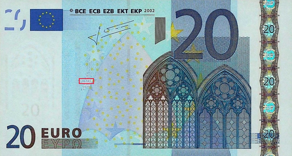 Billet de 20 € 2002 France