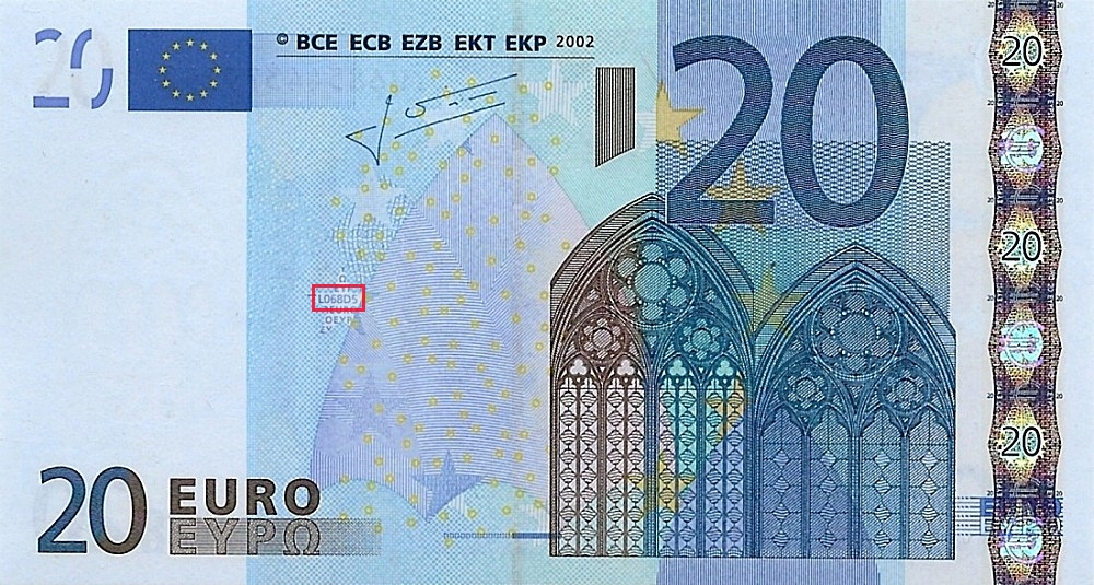 Billet de 20 € 2002 France