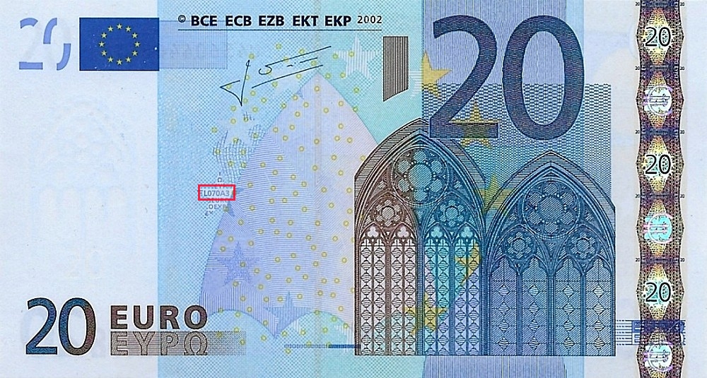 Billet de 20 € 2002 France