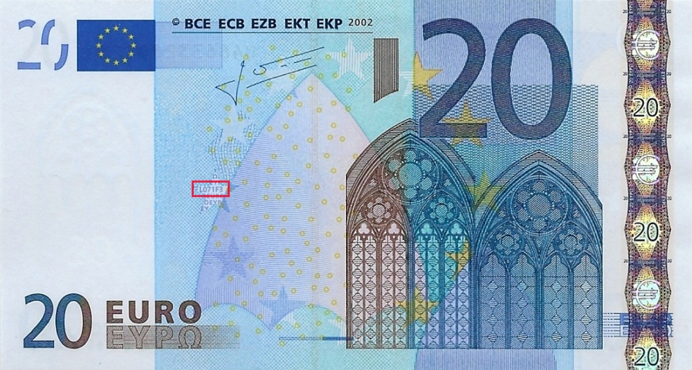 Billet de 20 € 2002 France