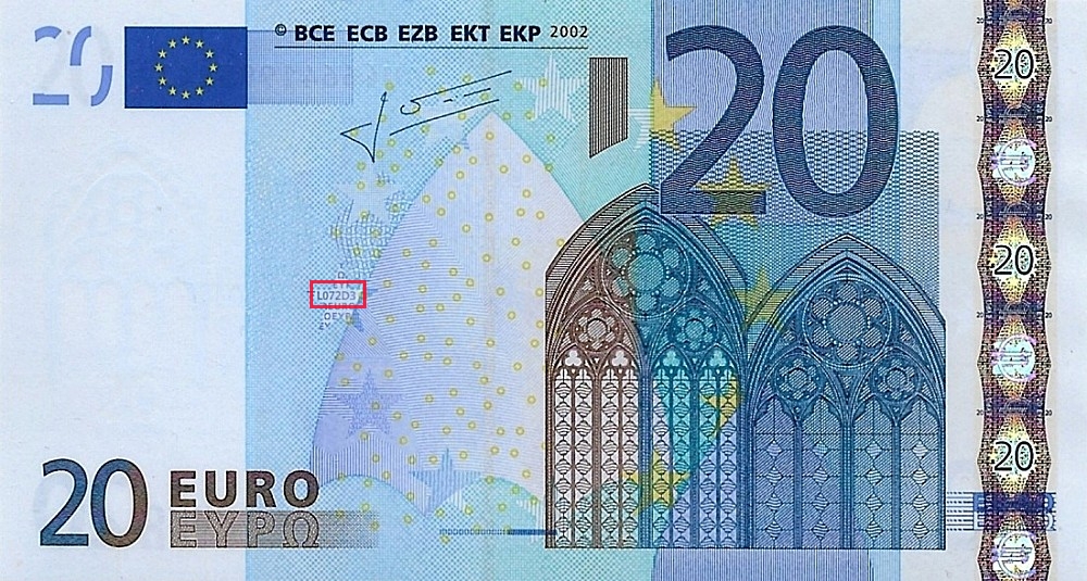 Billet de 20 € 2002 France