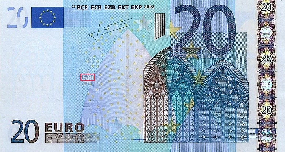 Billet de 20 € 2002 France