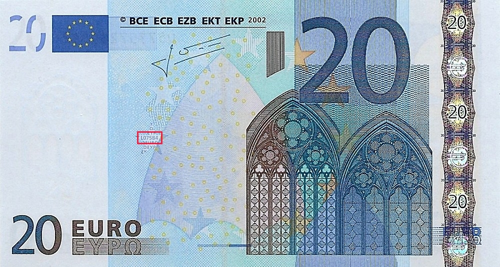 Billet de 20 € 2002 France
