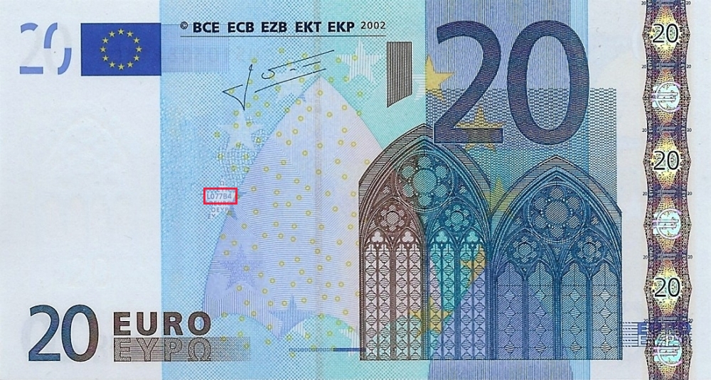 Billet de 20 € 2002 France