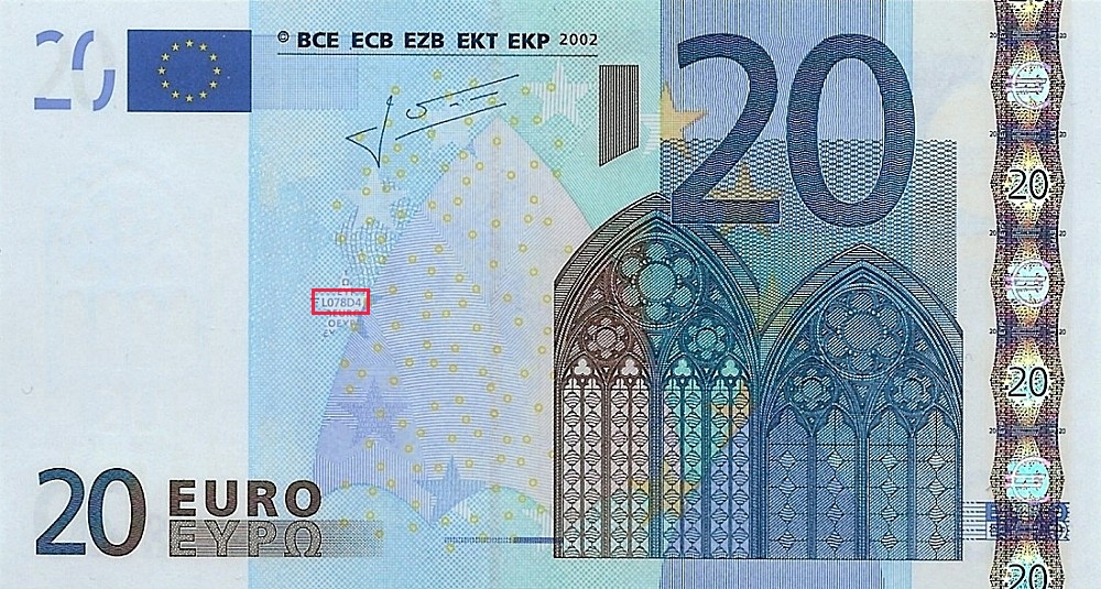 Billet de 20 € 2002 France