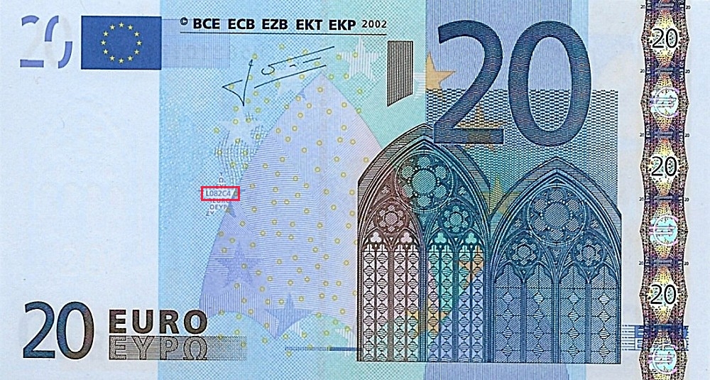 Billet de 20 € 2002 France