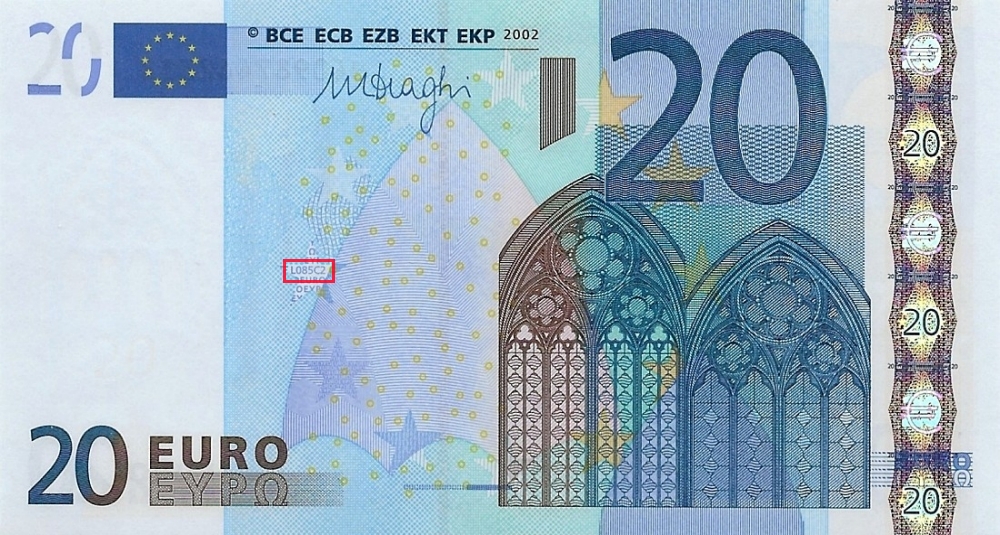 Billet de 20 € 2002 France