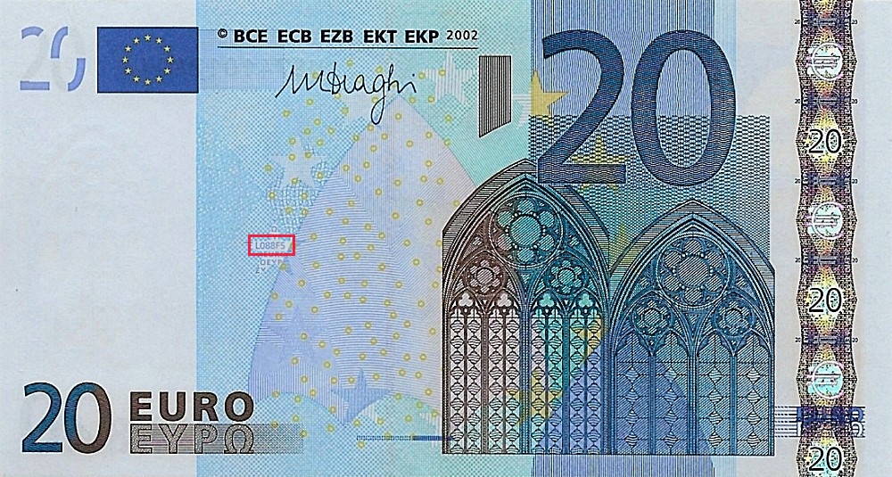 Billet de 20 € 2002 France