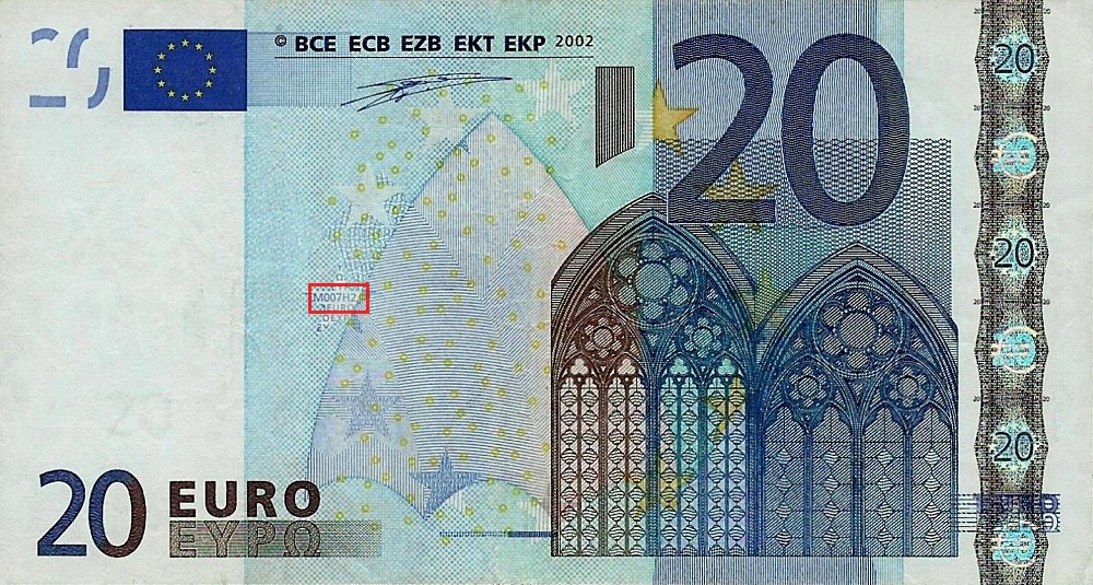 Billet de 20 € 2002 Espagne