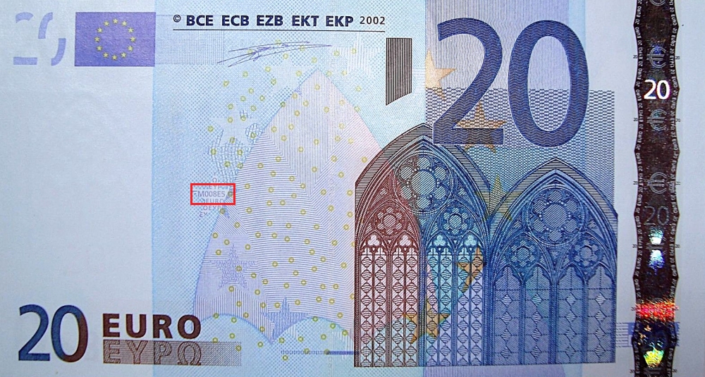 Billet de 20 € 2002 Espagne