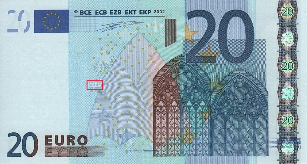Billet de 20 € 2002 Espagne