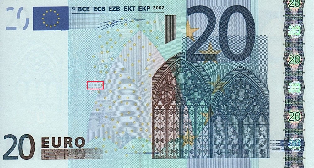 Billet de 20 € 2002 Grèce