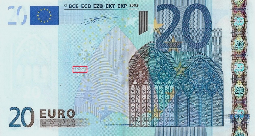 Billet de 20 € 2002 Allemagne