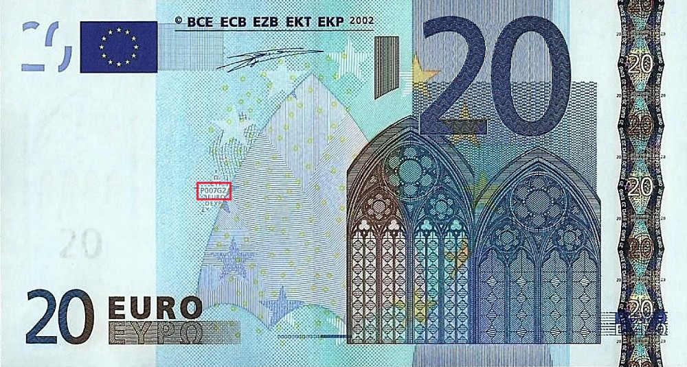 Billet de 20 € 2002 Allemagne
