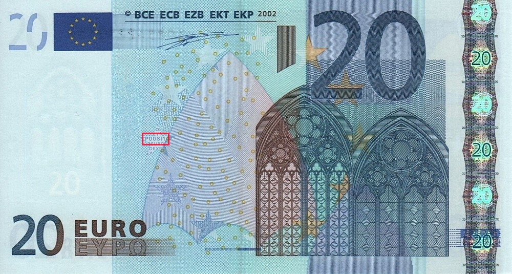 Billet de 20 € 2002 Allemagne