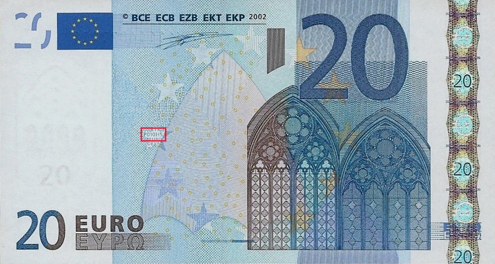 Billet de 20 € 2002 Allemagne