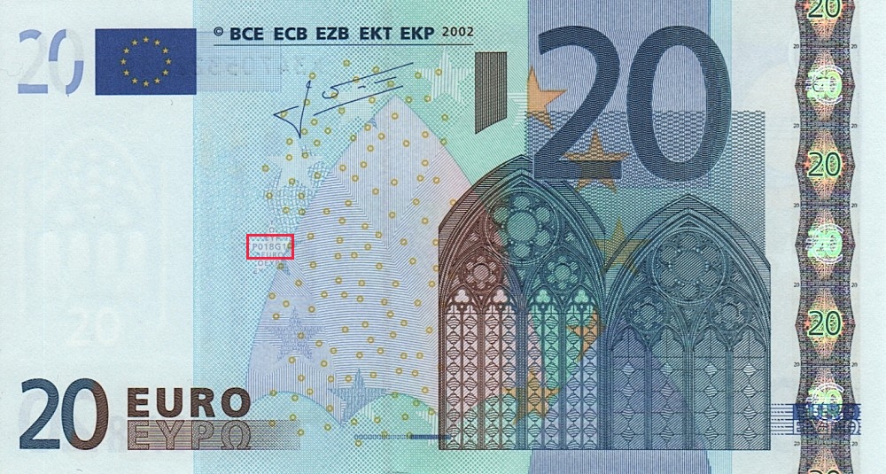 Billet de 20 € 2002 Allemagne