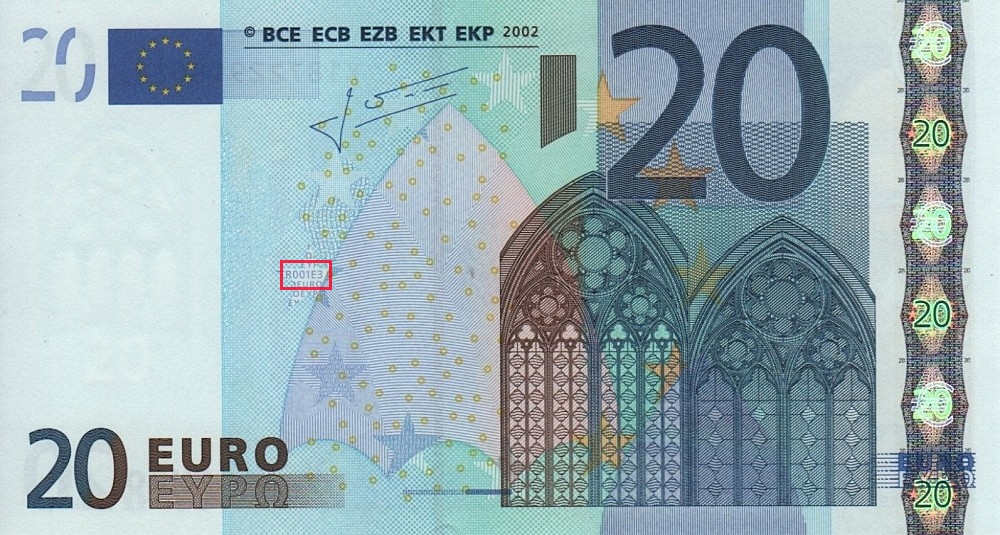 Billet de 20 € 2002 Allemagne