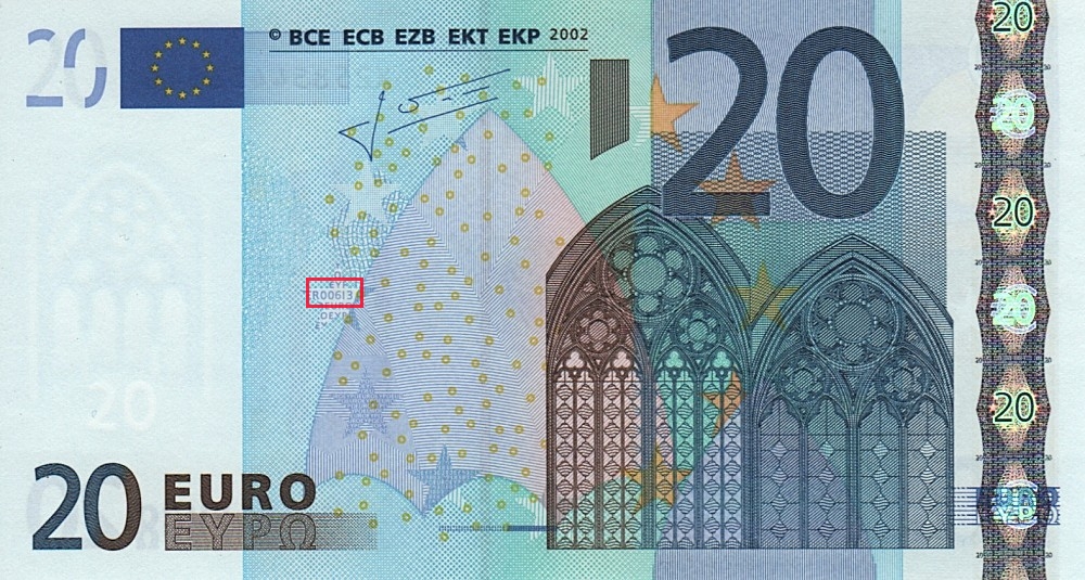 Billet de 20 € 2002 Allemagne