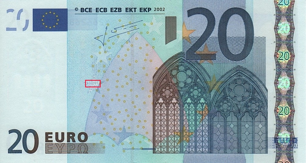 Billet de 20 € 2002 Allemagne