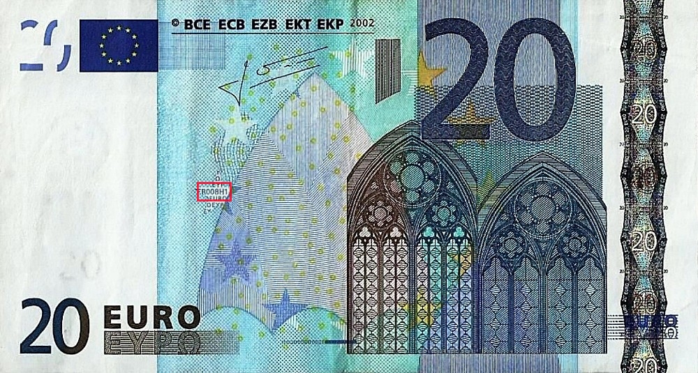 Billet de 20 € 2002 Allemagne