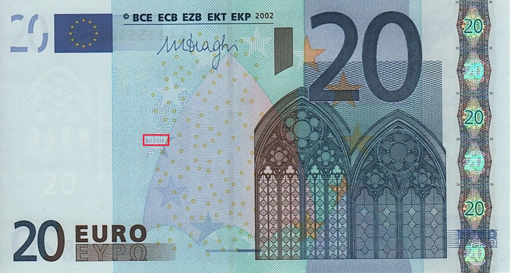 Billet de 20 € 2002 Estonie