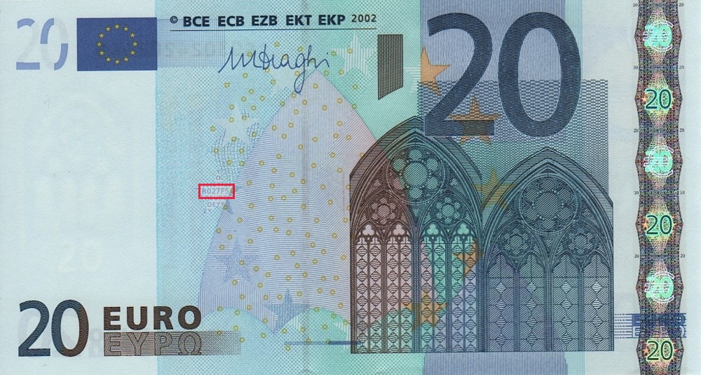 Billet de 20 € 2002 Finlande