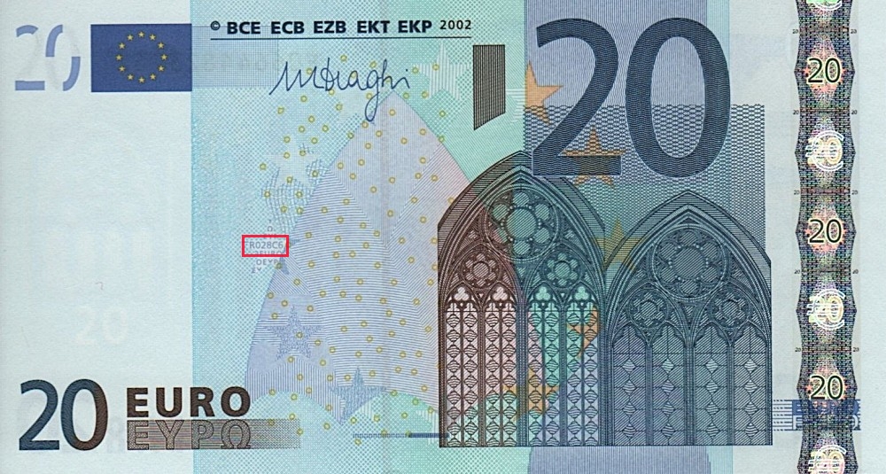 Billet de 20 € 2002 Estonie