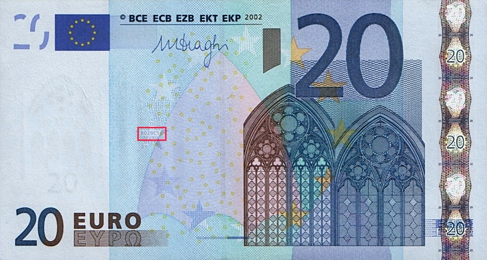 Billet de 20 € 2002 Finlande