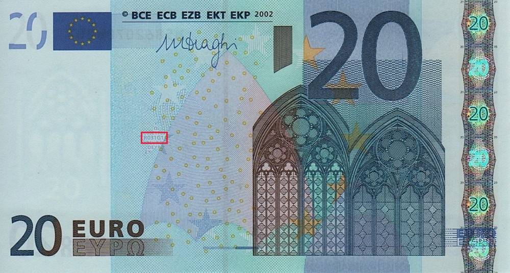 Billet de 20 € 2002 Estonie